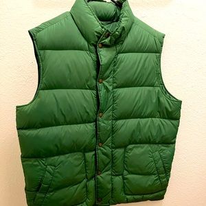 Lands End green puffer jacket